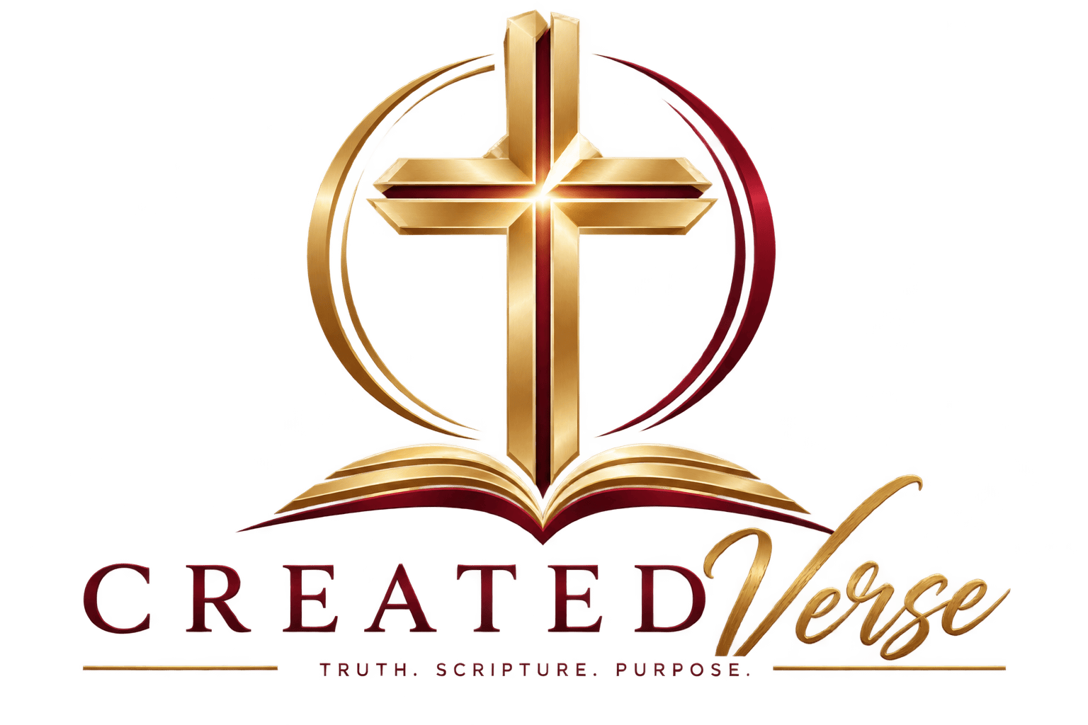 Createdverse Christian theology Scripture and purpose logo